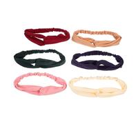 BEBEMOKO 6 Stück Teiliges Elastisches Stirnband Damen Weiche Atmungsaktive Stoffhaarreifen mit Kreuz design Modisch und Vielseitig für Yoga Gesichtspflege und Alltag in Eleganten Farben