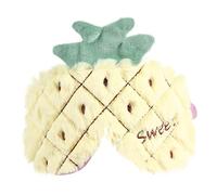 BEBEMOKO Plüsch Schlafmaske Erdbeer Design Weiche Augenbinde Lichtdicht Atmungsaktiv Für Erholsamen Schlaf Cartoon Motiv Geeignet Für Reisen Und Entspannung