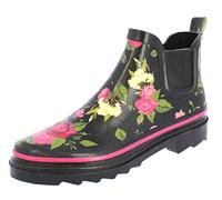 Beck Damen Wild Roses Gummistiefel, Schwarz, 37 EU