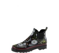 Beck 809 02 Daisy Damen Gummistiefel Schwarz - Multi Flower Schwarz 39
