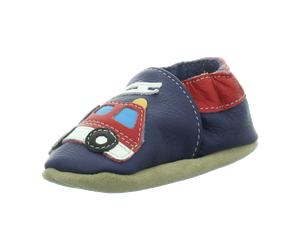Beck Feuerwehr Krabbelschuh,dunkelb für Kinder, blau, Größe 24 EU