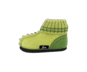 Beck Hüttenschuhe "Nessi" in Grün - Größe 30 | Kinderhausschuhe
