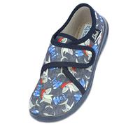 Beck Jungen haai Hausschuh, Blau, 35 EU