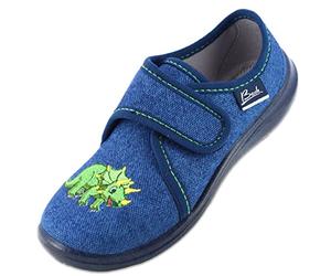 Beck Jungen Happy Dino Hausschuhe, Blau, 29 EU