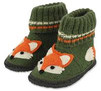 Beck Jungen Hausschuh Fuchs, Grün, 26 EU