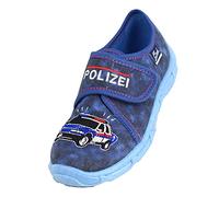 Beck Jungen politie Niedrige Hausschuhe, Blau, 35 EU