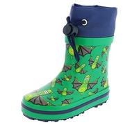 Beck Jungen Vampir Warm Gummistiefel, GrÃƒ¼n, 19 EU