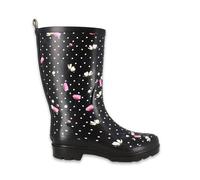 Beck Damen Blumenregen Gummistiefel, Schwarz, 36 EU