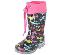 Beck M dchen Blinking Horses Rain Boot, Mehrfarbig, 24 EU