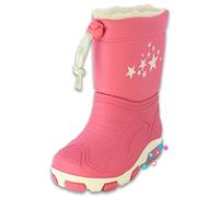 Beck Mädchen Blinking Stars Rain Boot, Pink, 30/31 EU