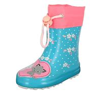 Beck Mädchen Kätzchen Gummistiefel, Türkis, 24 EU