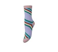 beck söndergaard - Socken - Oblique Striped sock lila/grün - Gr. - 37/39