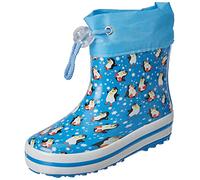 Beck Unisex Kinder Pinguine Gummistiefel, Blau, 28 EU