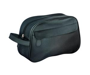 Becker Manicure Kulturtasche Leder schwarz