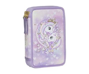 Beckmann 3-fächige Federmappe Unicorn Purple Princess