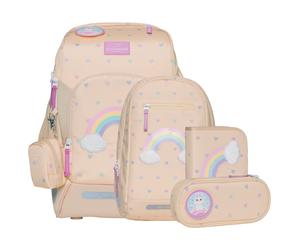 Beckmann Active Air FLX Schulrucksack-Set 6tlg Yellow Heart