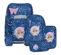 BECKMANN Classic Schoolbag Set 6-teilig 22L Cheeta