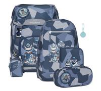 BECKMANN Classic Schoolbag Set 6-teilig 22L Tiger Race