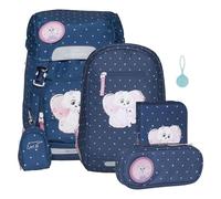 BECKMANN Classic Schoolbag Set 6-teilig 22L Pet Friends Blue