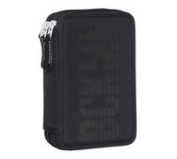 Beckmann 3-fächrige Federmappe mit Inhalt - Black