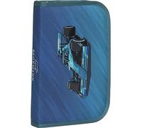 Beckmann, Federmappe Racing, mit Inhalt, Mäppchen Federtasche, Grundschule, 1. Klasse, Green