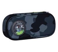 BECKMANN GS - Ovales Federmäppchen in Tarnfarbe Rex, Schulmäppchen Camo Rex