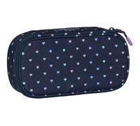 Beckmann Mäppchen Sport Junior, Etui, Federmäppchen (Blue Hearts)