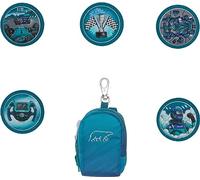 Beckmann, Mini Rucksack mit Buttons Racing, Klettverschluss, Grundschule, 1. Klasse Zubehör, Green