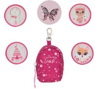 Beckmann Norway - 107101a, Mini Rucksack mit Buttons Red