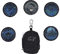 Beckmann Norway - 107137a, Mini Rucksack mit Buttons Black