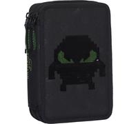 BECKMANN NORWAY - 3-fächrige Federmappe mit Inhalt, Pixel Pink