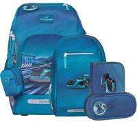 BECKMANN, Schulrucksack-Set Active Air FLX, 6-teilig, Grundschule, inkl. Regenüberzug, 22L