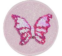 Beckmann Norway - Add on, Butterfly Paillettenbutton Blue