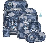 Beckmann Schulrucksack-Set Classic Tiger Race, 7-teilig