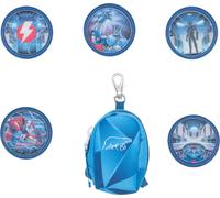 BECKMANN NORWAY - Mini Rucksack mit Buttons, Blue Lightning Black