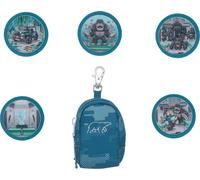 BECKMANN NORWAY - Mini Rucksack mit Buttons, Jungle Game Red