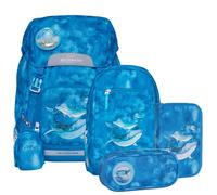 Beckmann Schulrucksack-Set Classic Ocean, 6-teilig