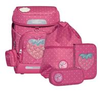 Beckmann Rucksack-Set Plus Air 6-teiliges Set - Strawberry