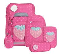 Beckmann Norway Schulranzen-Set Classic 22 – 6-tlg. – 22 L – Strawberry