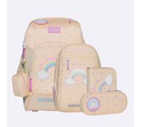 Beckmann Schulranzen-Set Active Air FLX Yellow Heart, 6-teilig