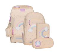 Beckmann Schulranzen-Set Active Air FLX Yellow Heart, 6-teilig