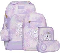 Beckmann Schulranzenset Active Air FLX - 6-Tlg. Set Unicorn Princess Purple