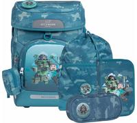 Beckmann Schulranzen-Set Plus Air Jungle Game, 6 tlg.