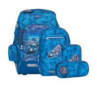 Beckmann Schulrucksack Active Air FLX 6-teiliges Set - Blue Lightning