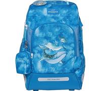 Beckmann, Schulrucksack Active Air FLX Ocean, Grundschule, 1. Klasse, inkl. Regenüberzug, 20-25L, Blue