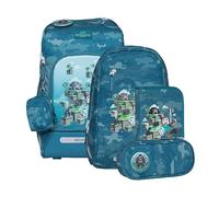 BECKMANN, Schulrucksack-Set Active Air FLX, 6-teilig, Grundschule, inkl. Regenüberzug, 22L
