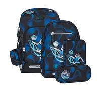 BECKMANN, Schulrucksack-Set Active Air FLX, 6-teilig, Grundschule, inkl. Regenüberzug, 22L
