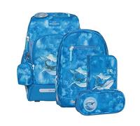 BECKMANN, Schulrucksack-Set Active Air FLX, 6-teilig, Grundschule, inkl. Regenüberzug, 22L