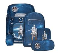 Beckmann, Schulrucksack-Set Classic, 6-teilig, Grundschule, ergonomisch, inkl. Regenüberzug, 22L