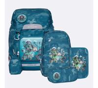 Beckmann Schulrucksack-Set Classic Jungle Game, 6-teilig